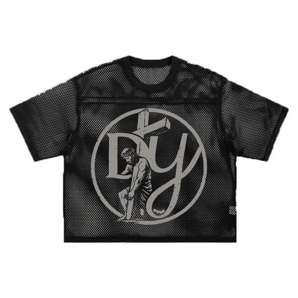 “WALK BY FAITH“ Mesh Jersey (Grey Print)