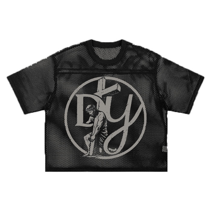 “WALK BY FAITH“ Mesh Jersey (Grey Print)